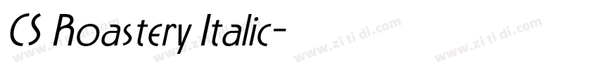 CS Roastery Italic字体转换
